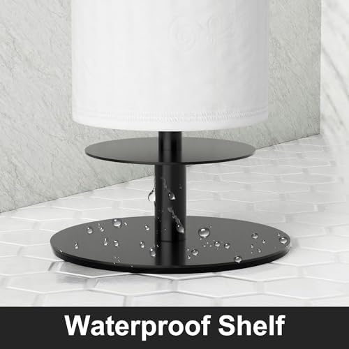 Stainless Steel Toilet Paper Holder Stand for Bathroom Storage