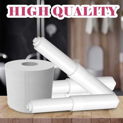 Alovioxrg 2 Pack White Toilet Paper Holder spring loaded Durable Easy to Install