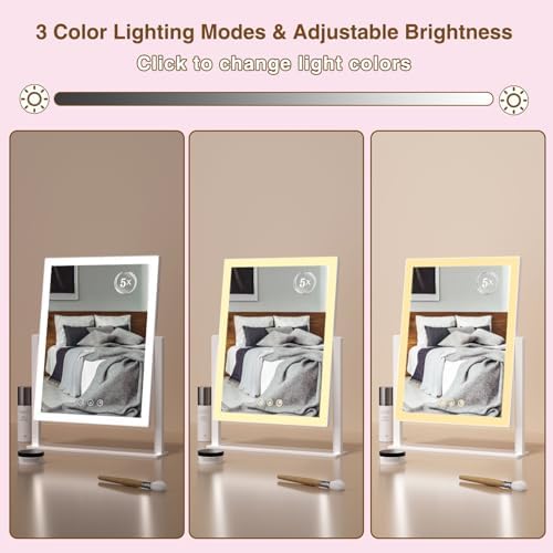 Lighted Makeup Mirror 5X Magnification