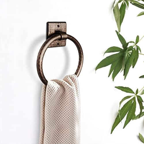 Monarch Abode 17089 Metal Round Towel Ring Holder