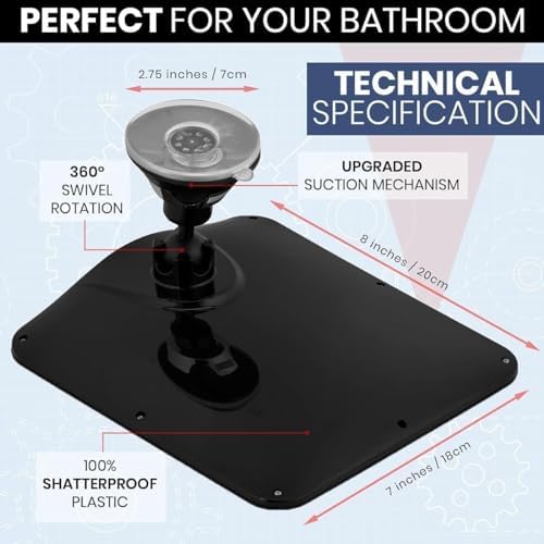 MirrorVana Dual Anti-Fog Shower Mirror