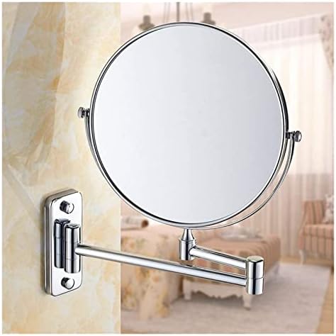 ZADIKO 8-inch Metal Cosmetic Vanity Mirror with 360-Degree Rotation