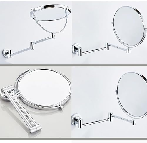 Wall-Mounted Makeup Mirror with Adjustable Arm