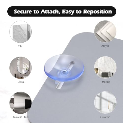 Shinowa Fogless Shower Mirror with Razor Holder and 5X Magnifying Lens