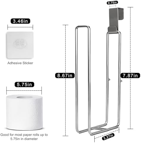 Sturdy Space-Saving Toilet Paper Holder