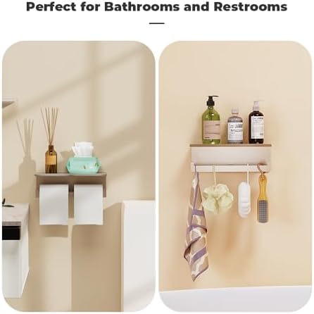 Double Toiletries Holder with Shelf