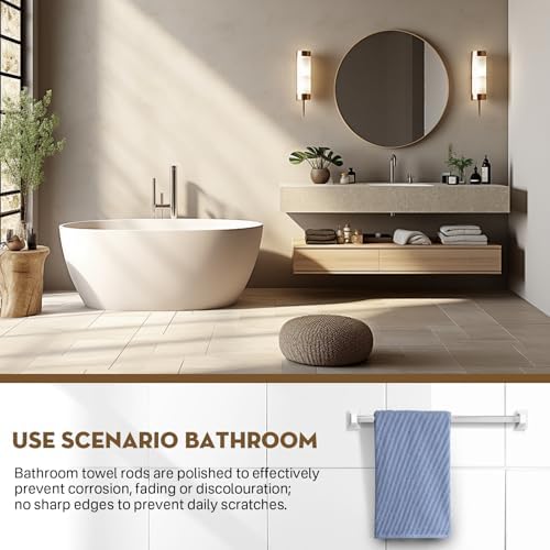 IWIWE 24-Inch Minimalist Plastic Towel Bar