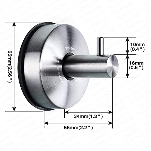 YOHOM Stainless Steel Vacuum Suction Cup Holders