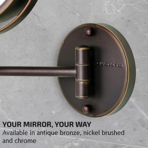 OVENTE 7X Magnifying Wall Mirror