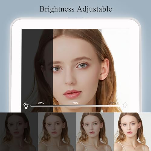 FUNTOUCH Portable LED Travel Makeup Mirror with 72 Lights