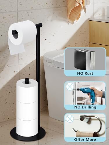 YOFOVI Stainless Steel Toilet Paper Holder Stand