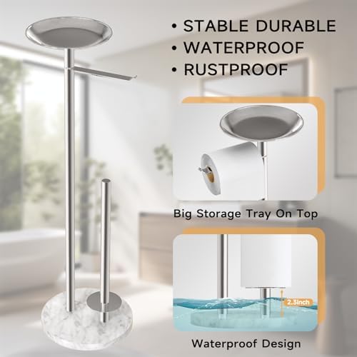 Sturdy Rust-Proof Toiletry Organizer with Top Tray Phone Shelf