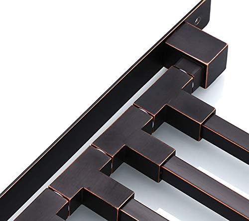 ELLOALLO Oil Rubbed Bronze Swing Out Towel Rack for Bathroom Holder