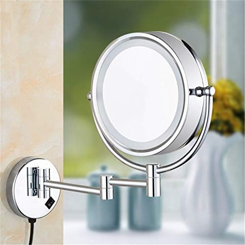 Double-Sided LED Makeup Mirror with 360 Swivel - Extendable