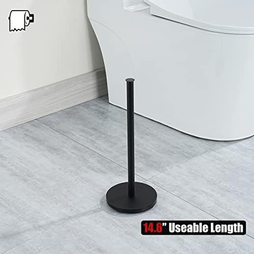Sturdy Mat Black Toilet Paper Holder for 3 Rolls