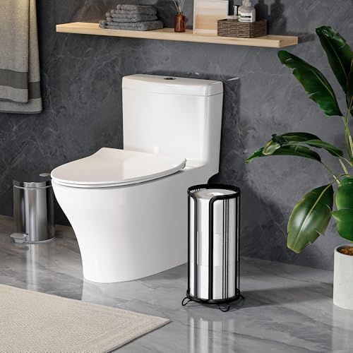 Epicano Toilet Paper Holder Stand Black
