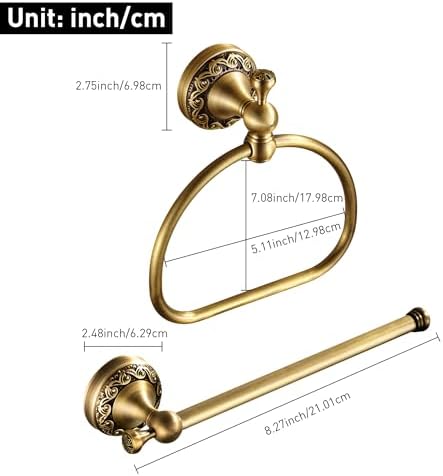NIMURY antique toilet paper holder set
