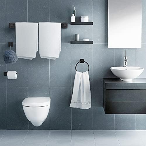 Sturdy stainless steel towel bar set stylish for home bathroom