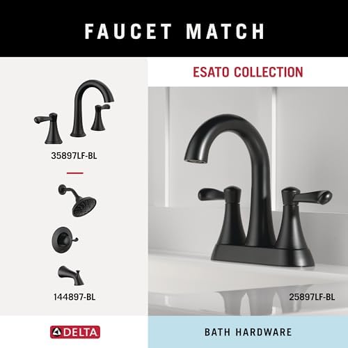 Delta Double Towel Hook for Bathroom Matte Black Durable Easy to Install