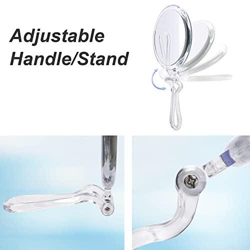 20x Magnifying Mirror Handheld Travel Double-Sided Design Perfect Gift