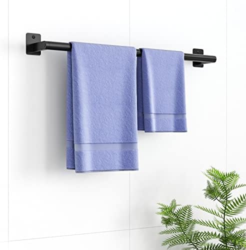 24-inch Matte Black Bathroom Towel Bar