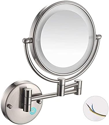 ULTRA THIN WALL MOUNTED MAKEUP MIRROR W LED