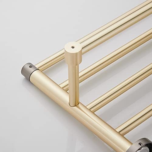 Light Luxury Copper Brushed Gold Bath Towel Rack Single Rod Towel Rail