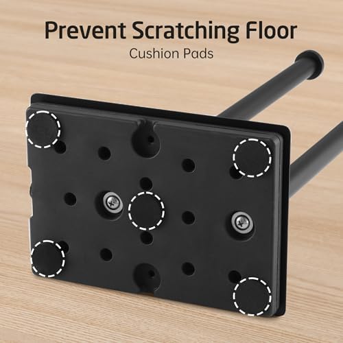KES Freestanding Toilet Paper Holder with Reserve Matte Black 29 H