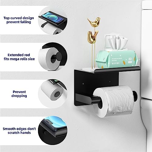 Wall Mount Toilet Paper Holder Mega Rolls