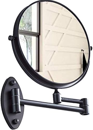 HIHIA 10x Magnifying Oil Rubbed Bronze Wall-Mounted Makeup Mirror