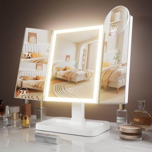 FRANO Makeup Mirror with Lights and Magnification