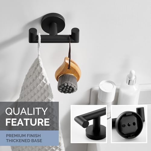 Double Towel Hook Space-Saving
