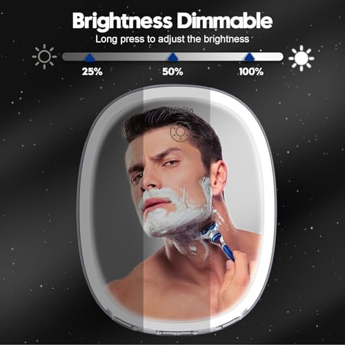 Adjustable LED Fog-Free Shaving Mirror for Bathroom