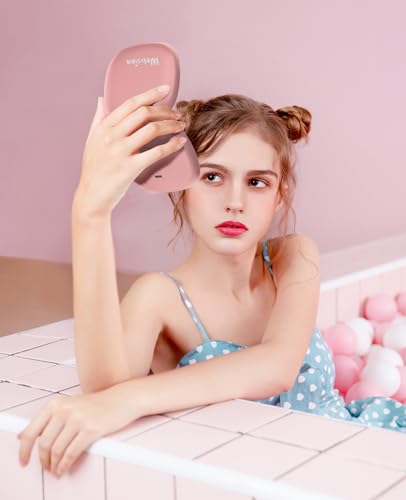 Wobsion Travel Mirror with Light Rechargeable 1x10x Compact Magnifying Mirror
