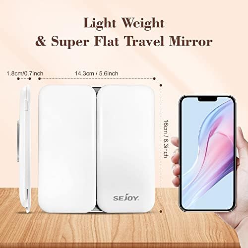 Sejoy Portable Makeup Vanity Mirror 1x-7x Magnification 64 LED