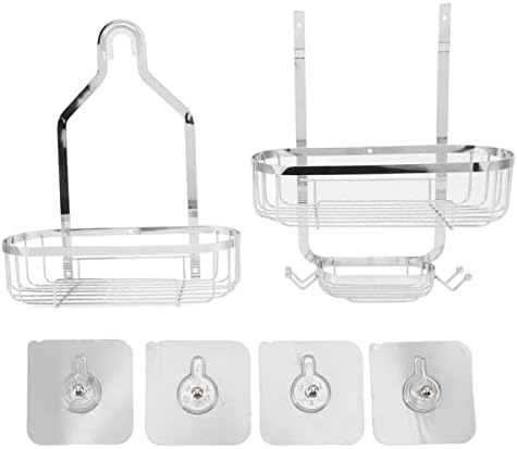 Sturdy 2-Layer bathroom shelf with punch holes for ceramic more