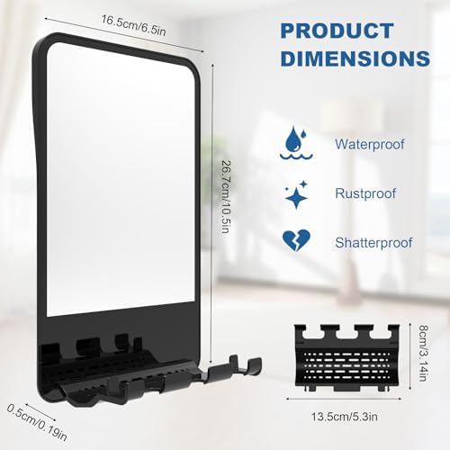 High-Fidelity Fogless Shower Mirror