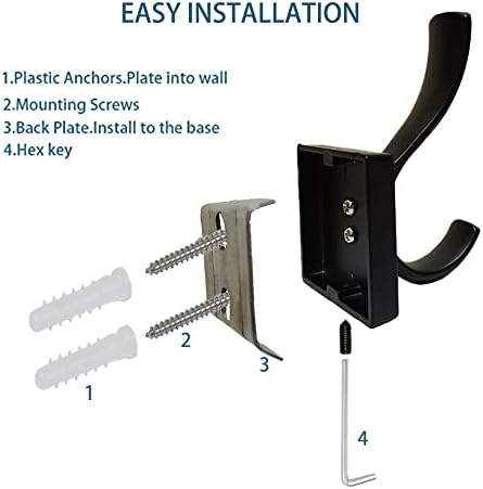 Black Coats Towels Hooks