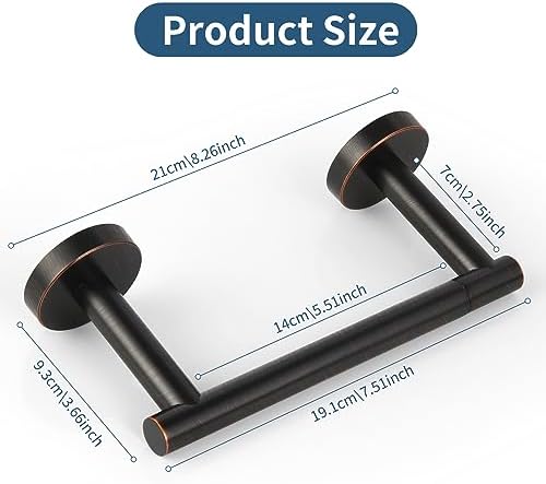 NewfunPremium Rust-Proof Oil Rubbed Bronze Toile Paper Holder