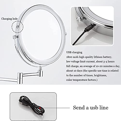 ZADIKO 7X LED Makeup Mirror