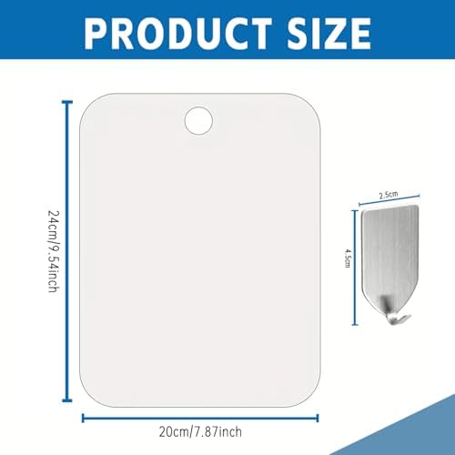 CasaVibe Shaving Mirror with Hook 78x98 Inch