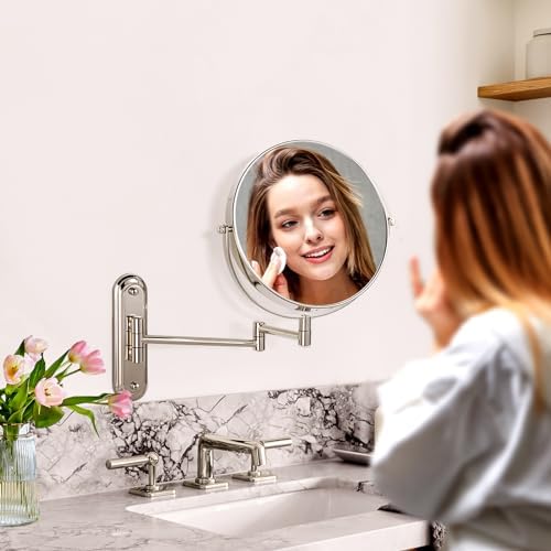 VORREMIRR Double Sided Wall Makeup Mirror 15X Magnification