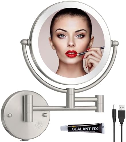 Luxury 8-inch Wall-Mounted Makeup Mirror