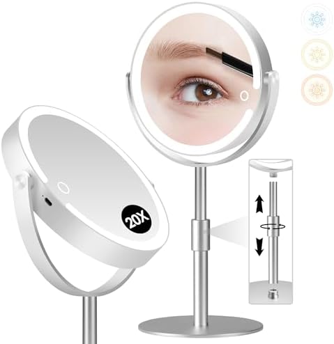 Pedomirror - Luxury Rechargeable Makeup Mirror with 360 Light