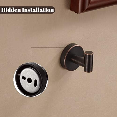 BigBig Home 2-Piece Bronze Robe Towel Hooks - Rustic Bathroom Kitchen Organizers