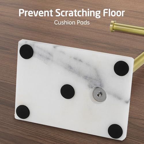 KES Natural Marble Free Standing Toilet Paper Holder Stand