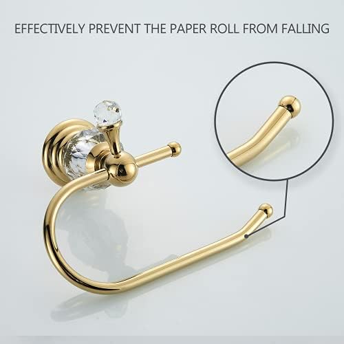 Luxurious Polished Gold toilet paper holder