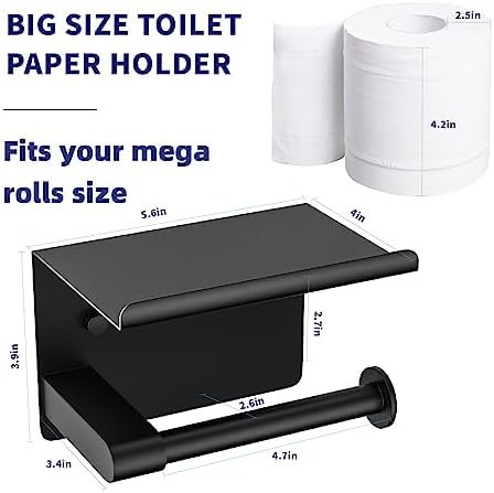 Wall Mount Toilet Paper Holder Mega Rolls