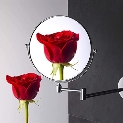 Ergonomic Wall-Mounted Makeup Mirror 3x5x for Gold