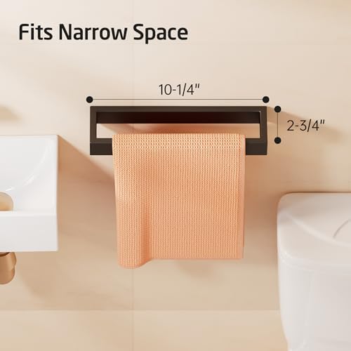 KES Stainless Steel Towel Holder Black Bathroom Towel Holder Matte Black